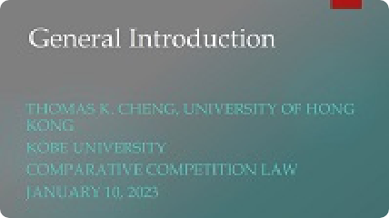 We welcomed Prof. Thomas Cheng from University of Hong Kong for Comparative Competition Law intensive course [Jan 10-20]