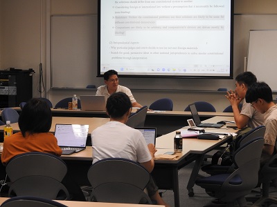 Lecture: We welcomed Prof. Il-Young Jung from University of Ulsan for Comparative Constitutional Law intensive course [July 24-July 27].