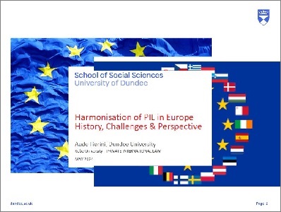 Lecture: We welcomed Ms. Aude Fiorini from University of Dundee for Private International Law intensive course [May 13-17].